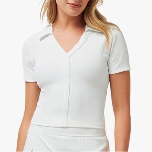 Travis Mathew TROPICAL OUTLOOK MOVEKNIT RIB POLO, Ivory White XXL